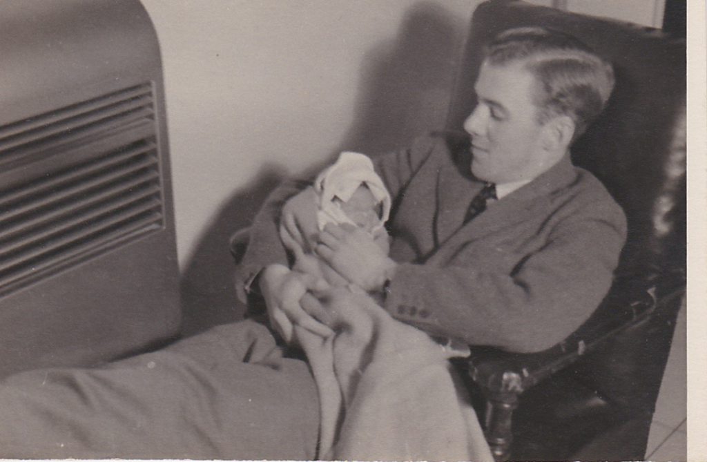 First baby he delivered at Hitchen hospital